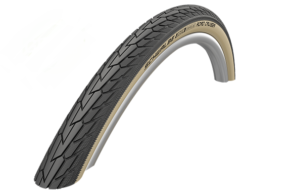 

Велопокрышка Schwalbe ROAD CRUISER 28"x1.75 (47-622), K-Guard, TwinSkin, HS484, GREEN, 50EPI, Gumwall, 05-11101285, Черный