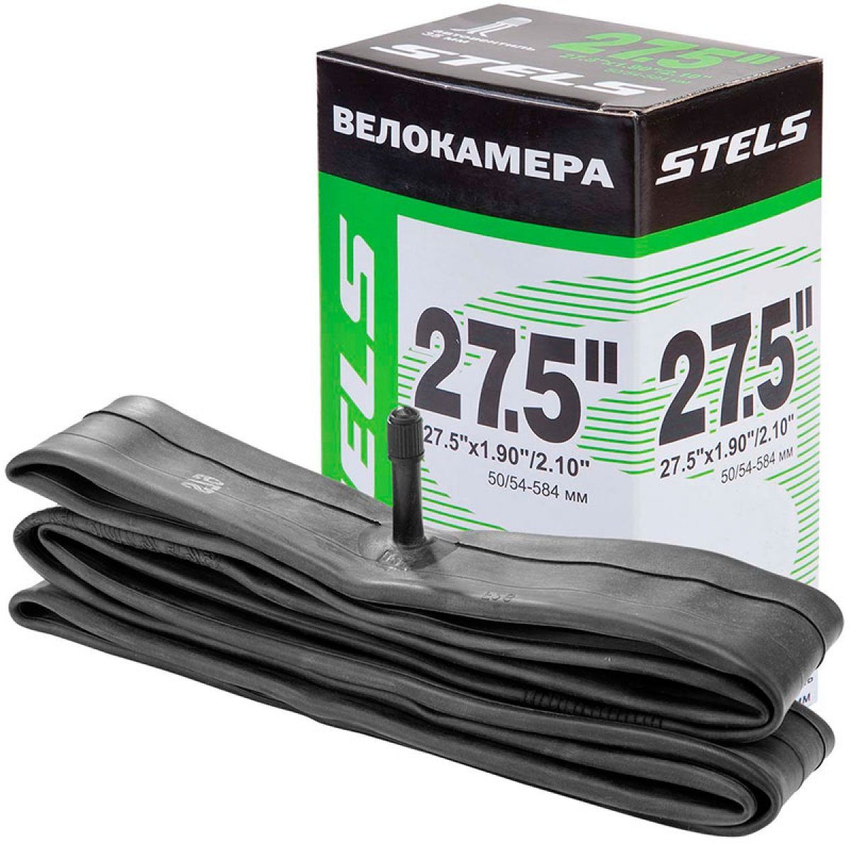 

Камера велосипедная Stels 27,5", 1,9-2,1, av 35mm, LU081494