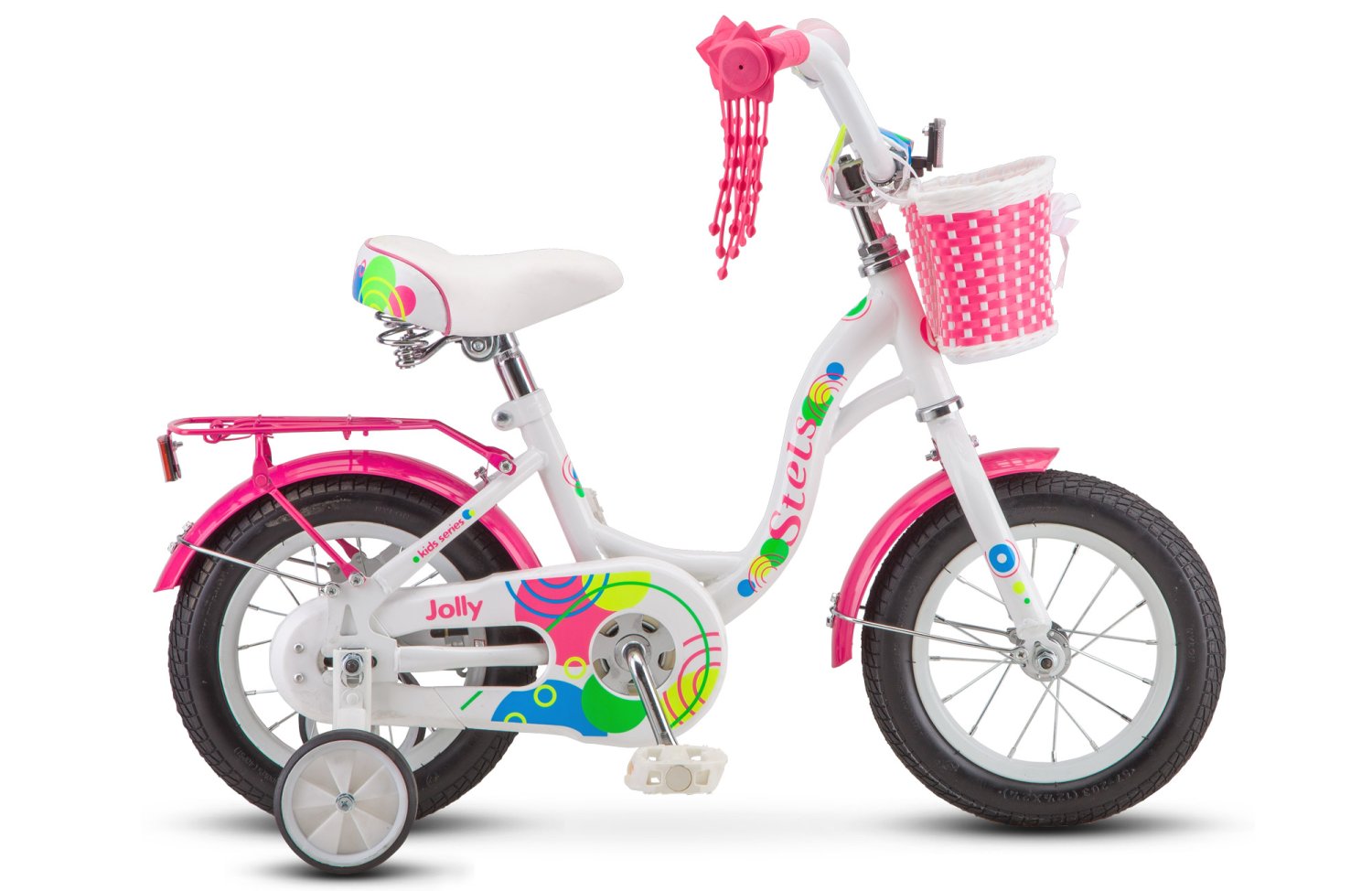 

Детский велосипед Stels Jolly V010 12" 2020 (Рама: 8 (Рост: до 105см), Цвет: белый/розовый)