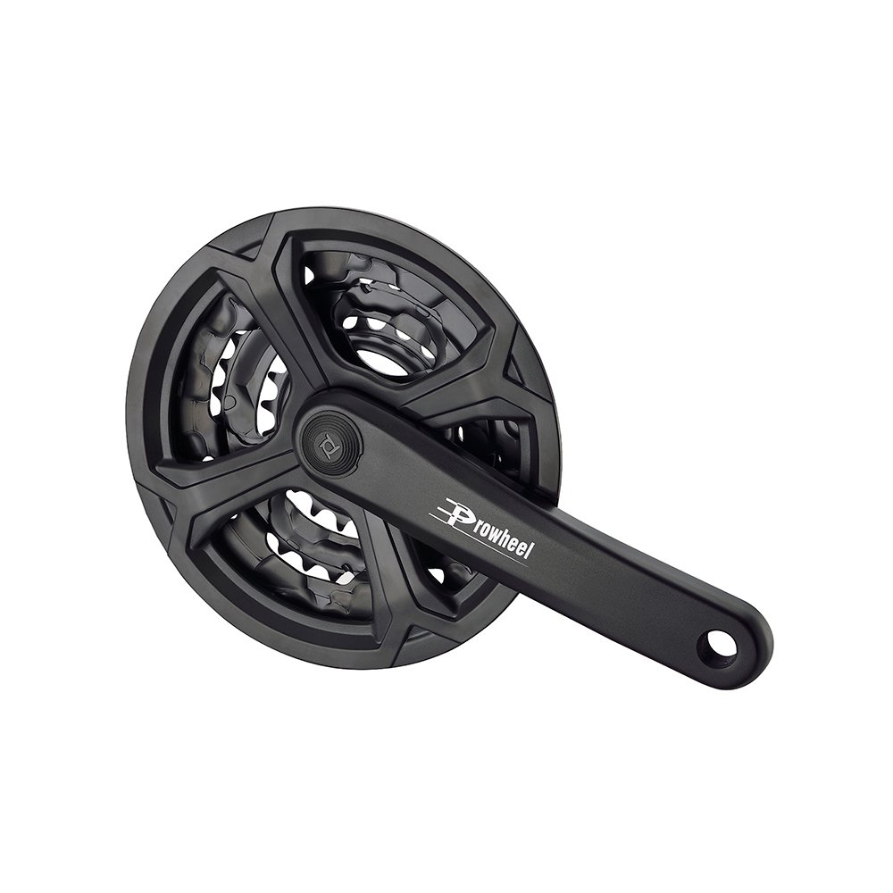 Системы шатунов  ВашВелосипед Система велосипедная Prowheel, 22x32x42Т, сталь, шатуны 170 мм алюминий, черный, TC-CQ02 (10857)
