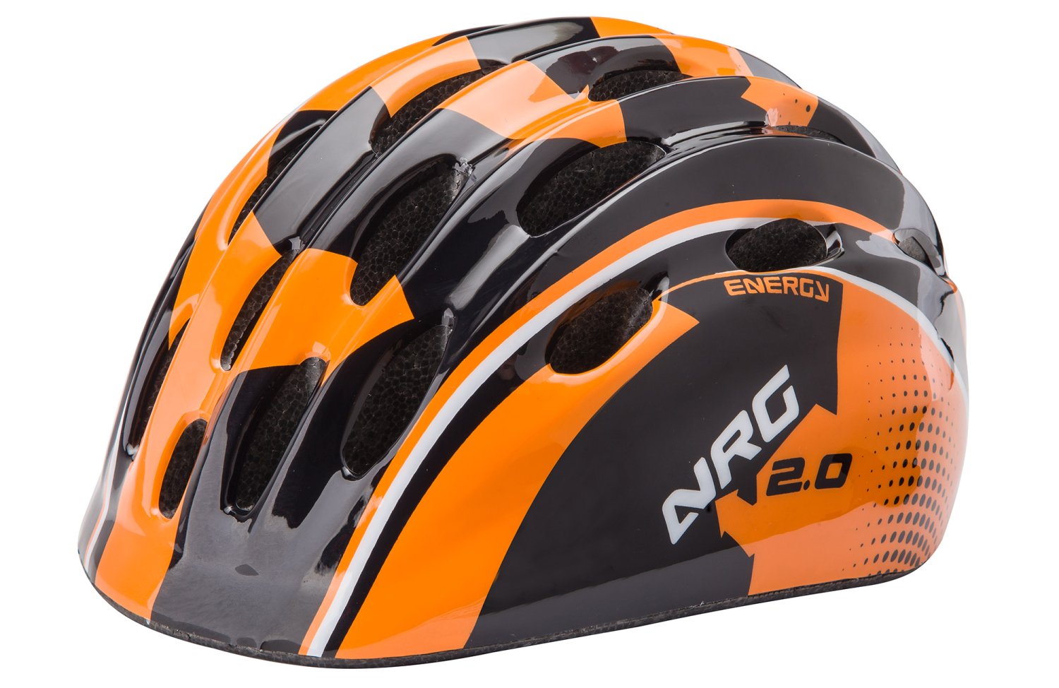 фото Шлем велосипедный детский stels hb10, черно-оранжевый (размер: м)