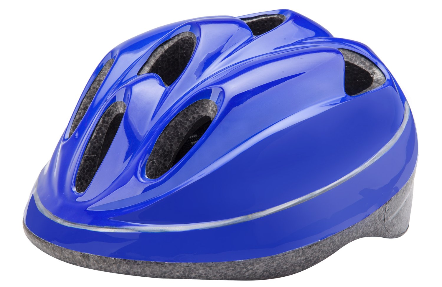 фото Шлем велосипедный детский stels hb5-2, синий со светодиодами (размер: м)