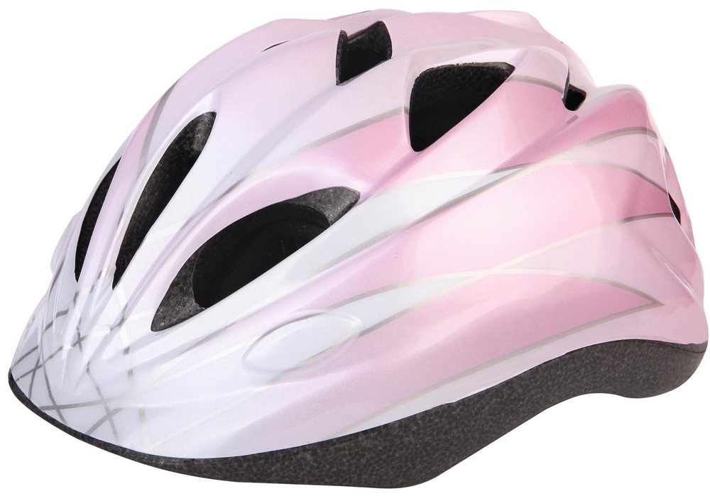 фото Шлем велосипедный детский stels hb6-5, бело-розовый (размер: m)