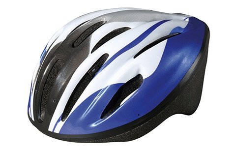 фото Шлем велосипедный stels mq-12, бело-синий (размер: m )