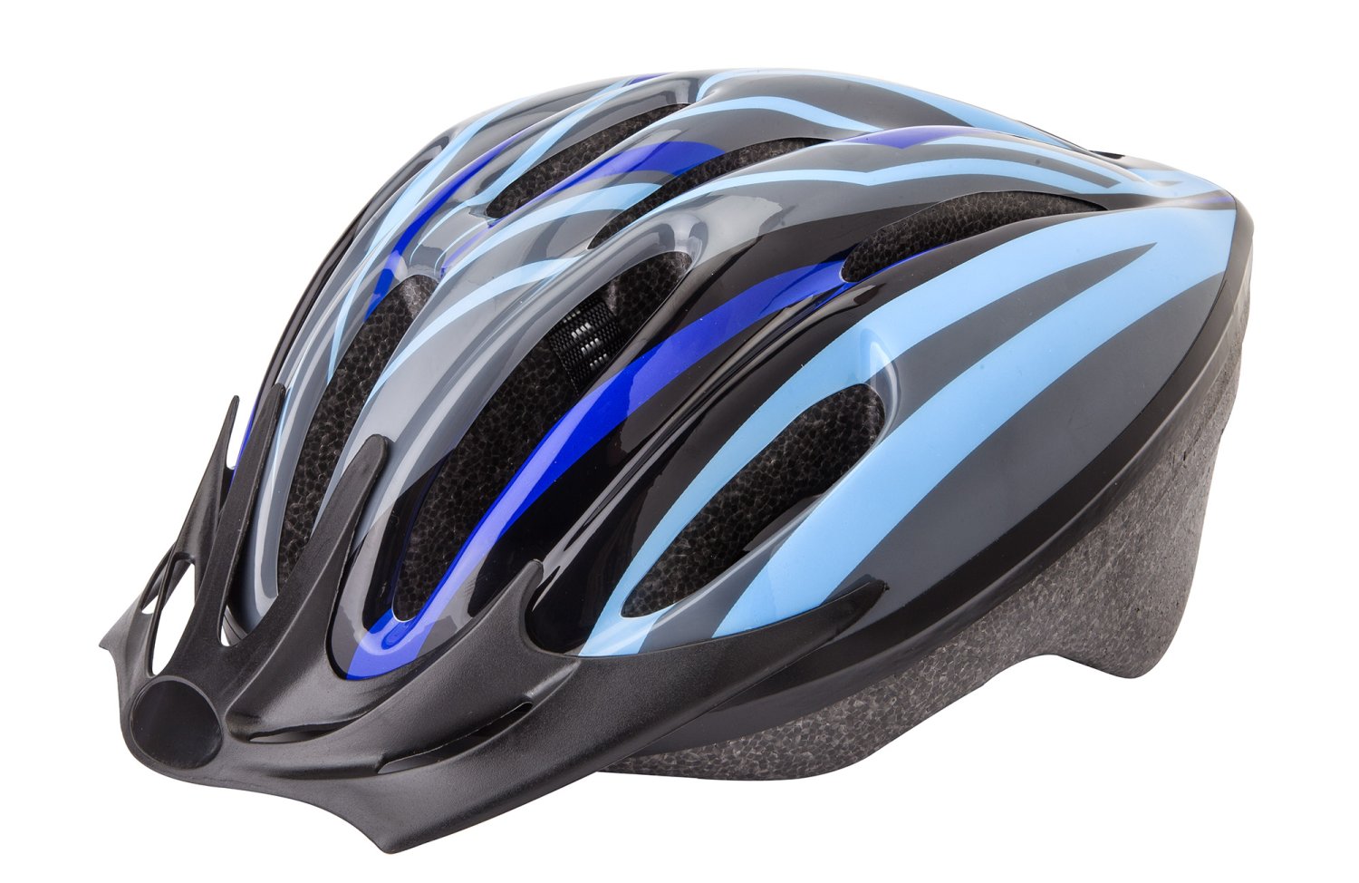 фото Шлем велосипедный stels mq-12, серо-голубой (размер: l )