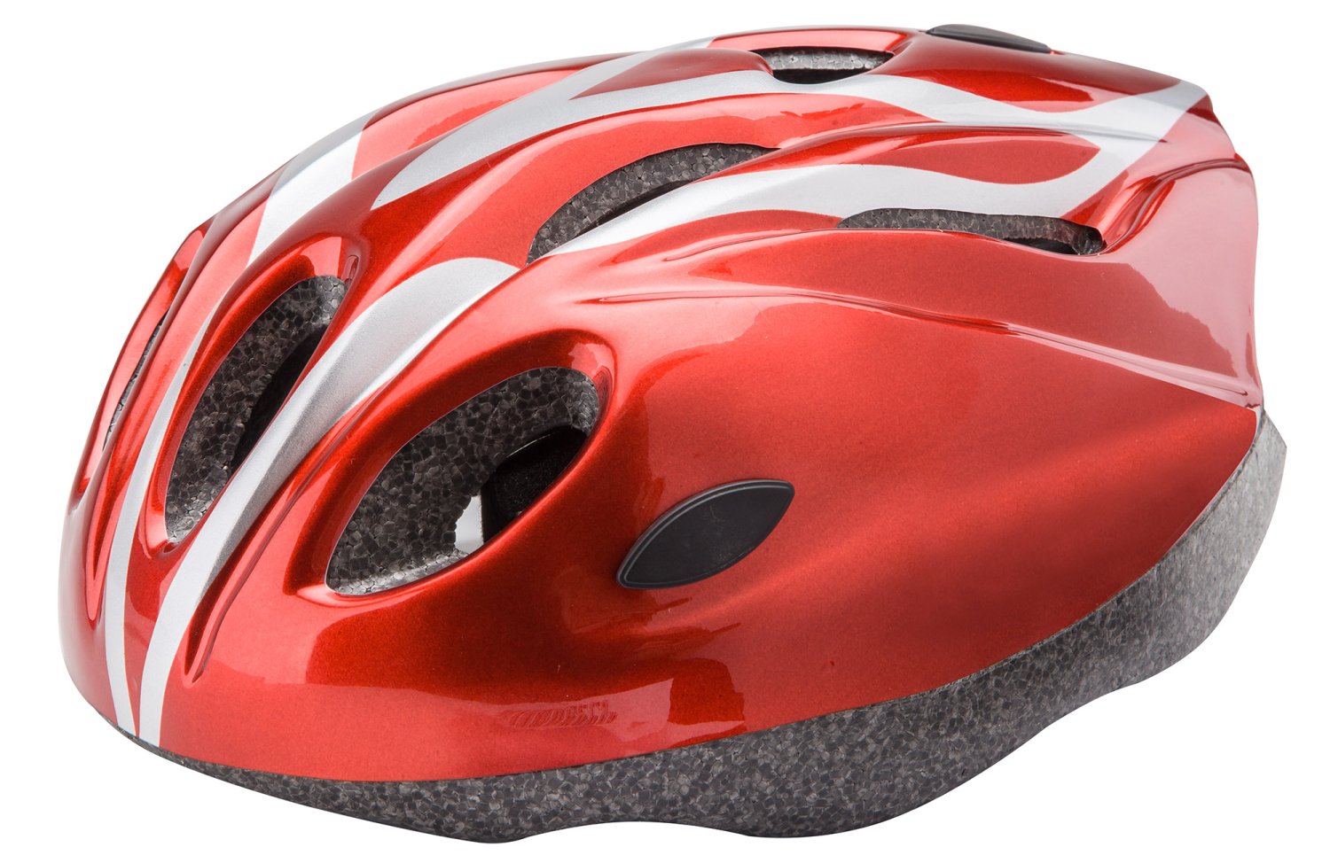 фото Шлем велосипедный детский stels mv-11, серо-красный (размер: м)