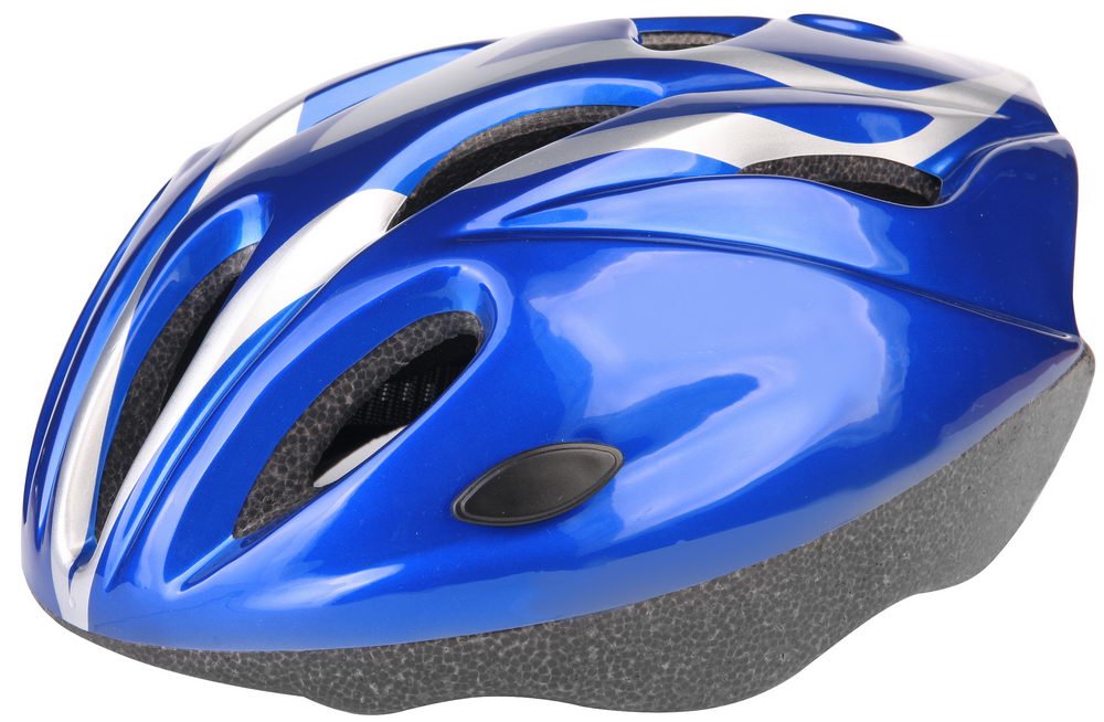 фото Шлем велосипедный детский stels mv-11, серо-синий (размер: m)