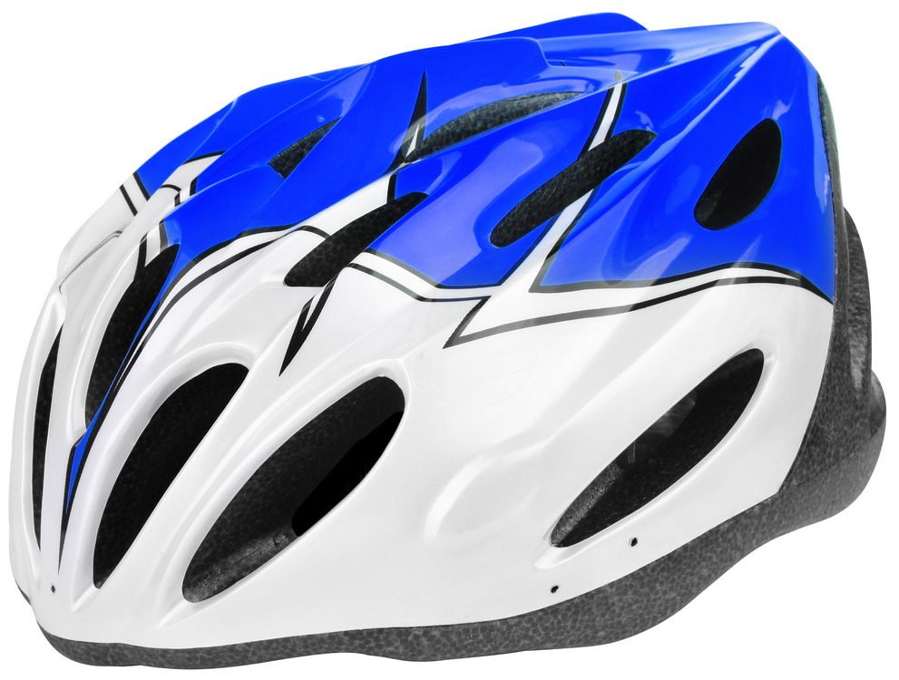 фото Шлем велосипедный stels mv-20, бело-синий (размер: l)
