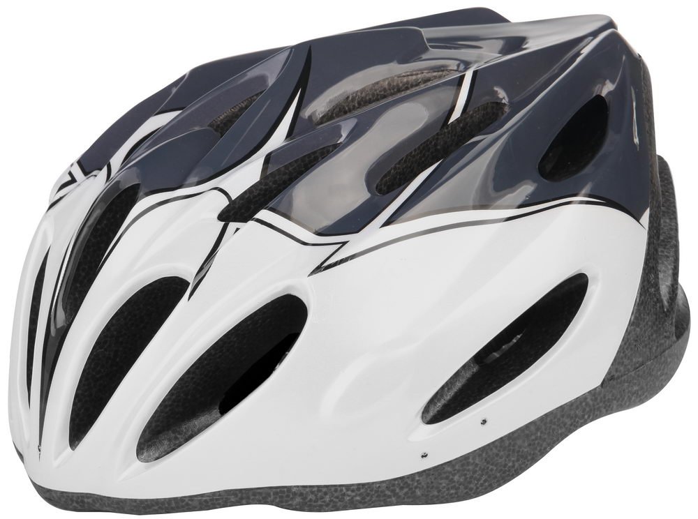 фото Шлем велосипедный stels mv-20, бело-черный (размер: s)