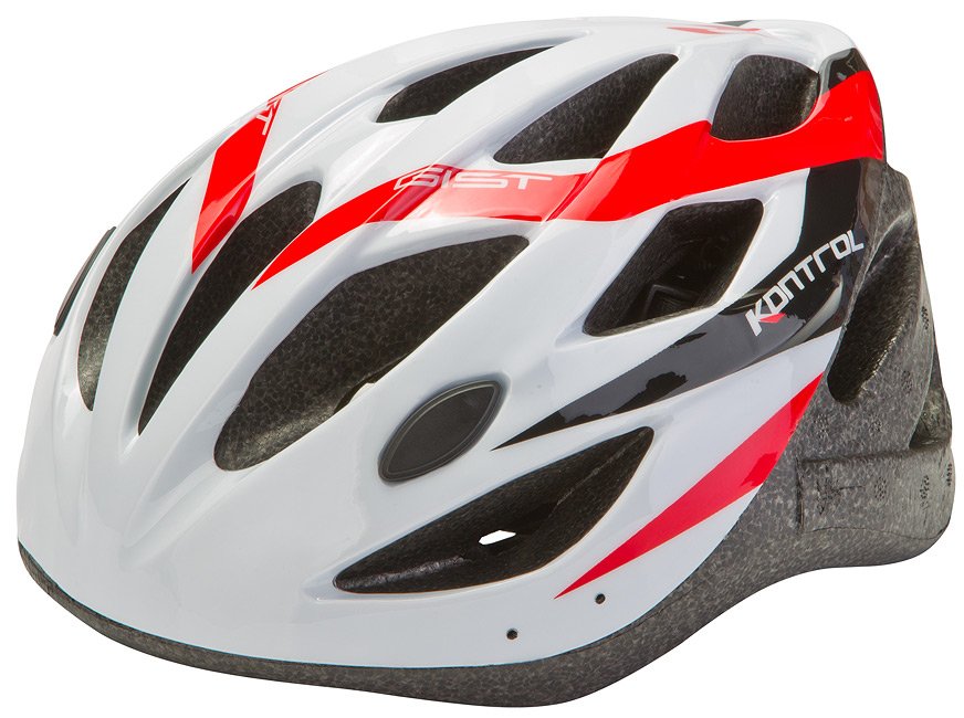 фото Шлем велосипедный stels mv-23, бело-красный (размер: l)