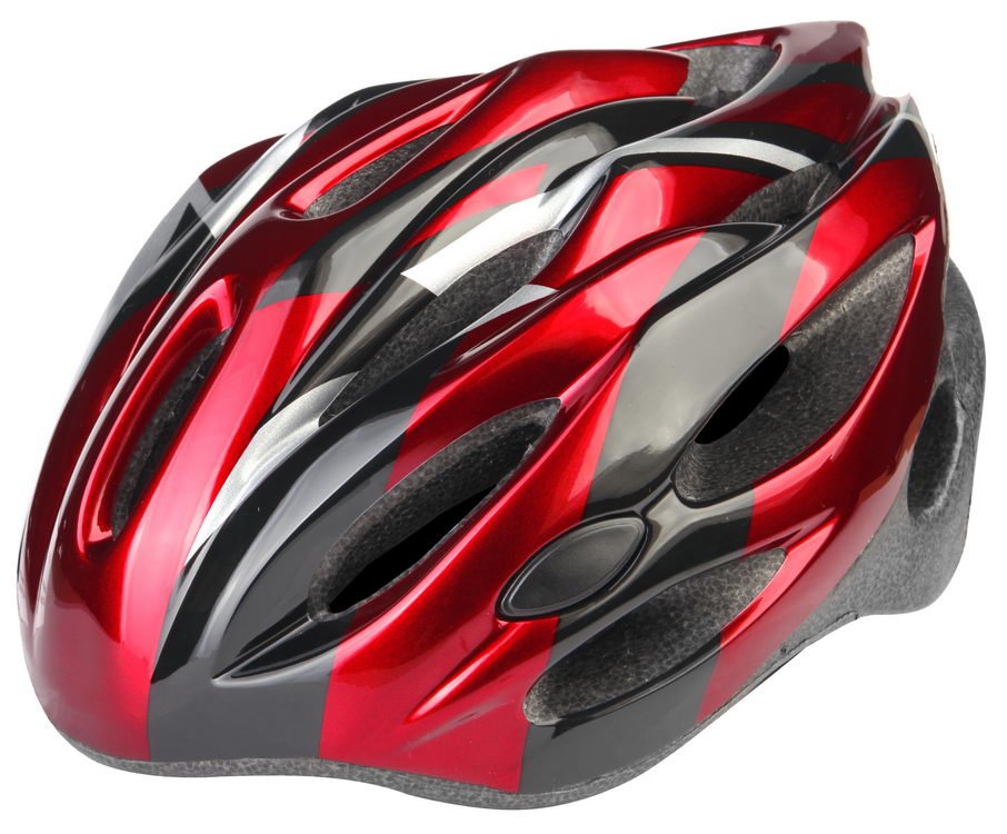 фото Шлем велосипедный stels mv-26, черно-красный (размер: l)