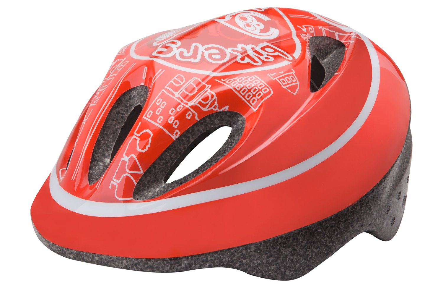 фото Шлем велосипедный детский stels mv-5, красный (размер: м)
