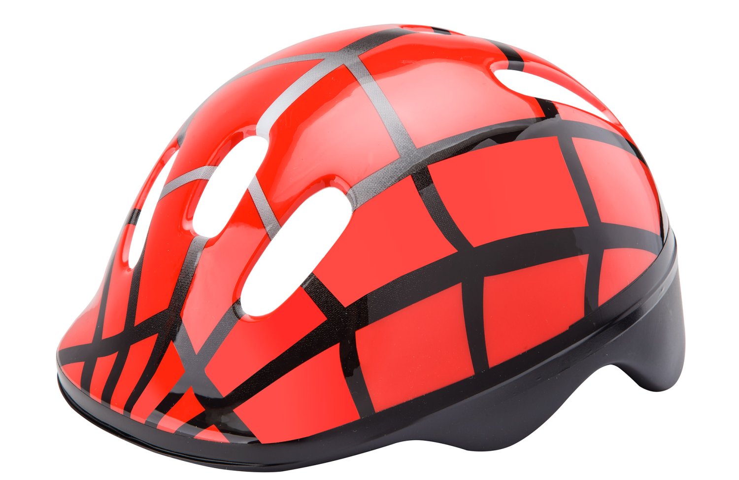 фото Шлем велосипедный детский stels mv-6-2, черно-красный (размер: m)