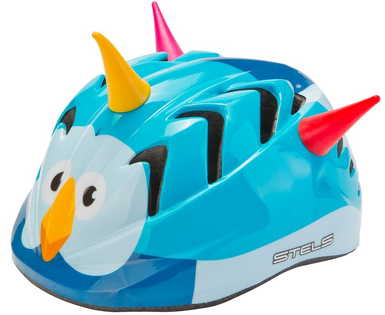 фото Шлем велосипедный детский stels mv-7, голубая птица (размер: s)