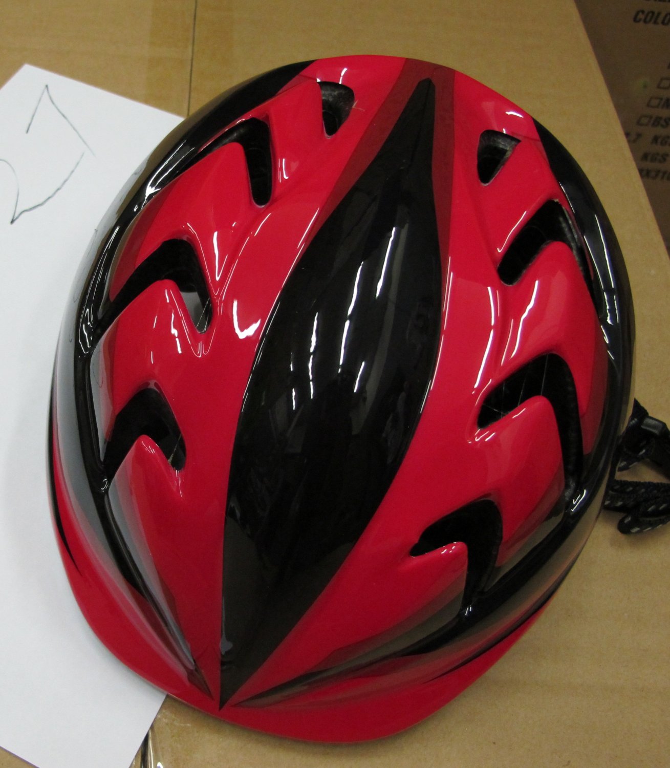 фото Шлем велосипедный детский stels mv-7, красно-черный (размер: xs)