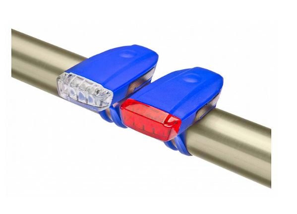

Велофонарь Jing Yi JY-378D, комплект, 4 LED/4 LED, синий, LU081230