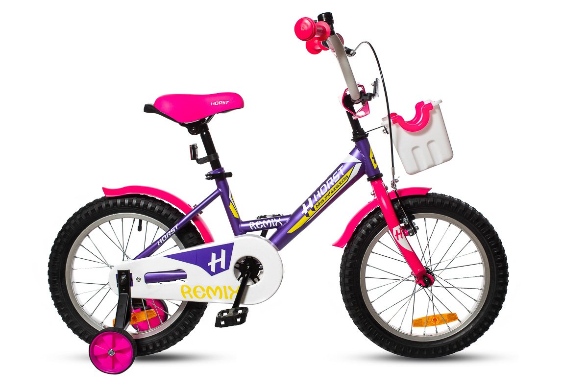 фото Детский велосипед horst remix 16" 2020 (возраст: 4-6 лет, цвет: фиолетовый)
