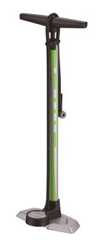 Велонасос Giyo GF-2325 ECV,  напольный, металлический, 160 PSI (11атм),  Presta/Schrader, серо-зеленый, GF-2325_ECV насос велосипедный giyo напольный металлический 160 psi gf 62