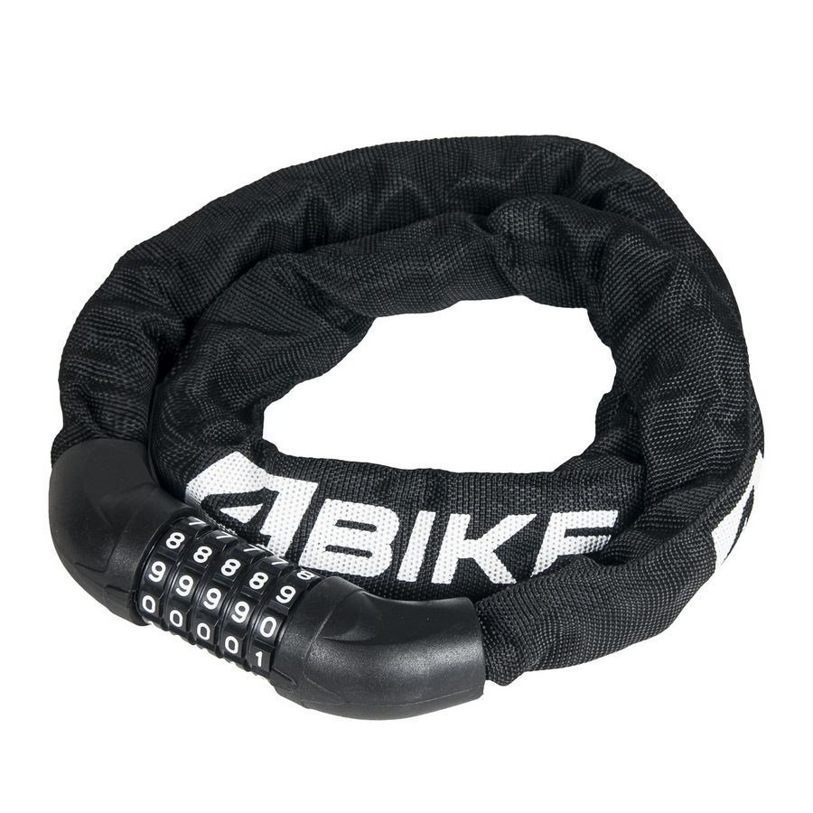 

Велосипедный замок 4Bike 601, цепь, кодовый, 6x1000, черный, ARV-601-BLK