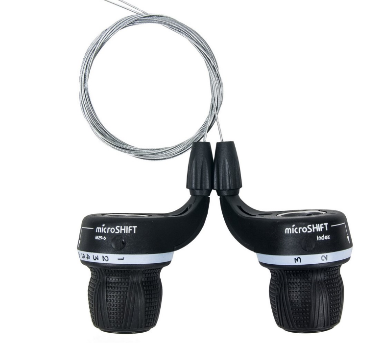 

Манетки велосипедные MICROSHIFT MS29-6-8, 3х6 скоростей, комплект, MS29-6