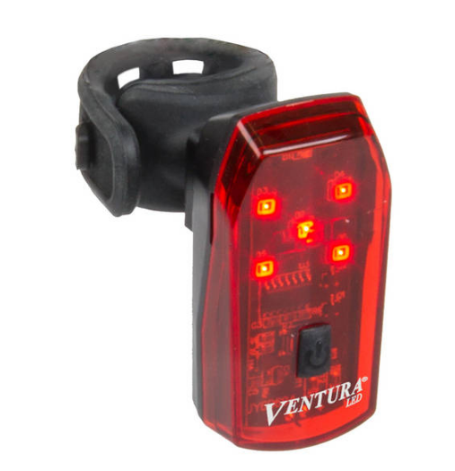 Фара велосипедная Ventura HELIOS 5, с функцией стоп сигнала, 5 диодов (красные), 221250 приемопередатчик звукового сигнала creative bt w3