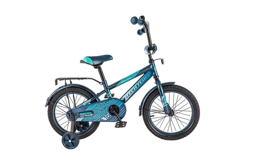 фото Детский велосипед tech team 134 16" 2019 (рост: 100-118 см, цвет: синий) techteam