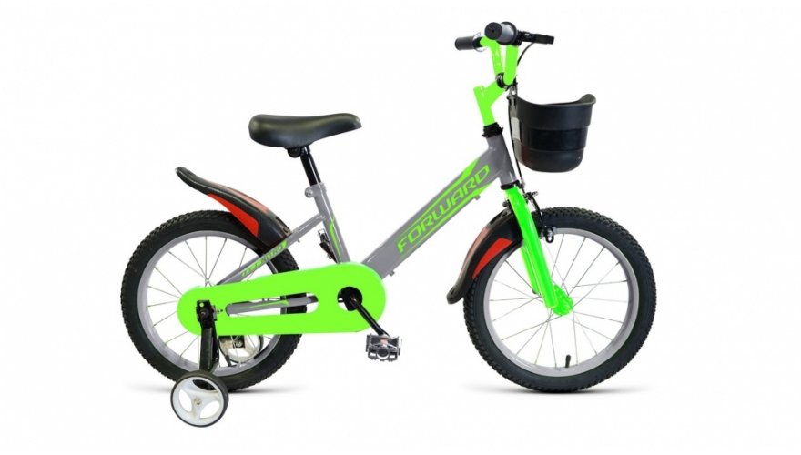 фото Детский велосипед forward nitro 16" 2019 (рост: 100-118 см, цвет: серый)