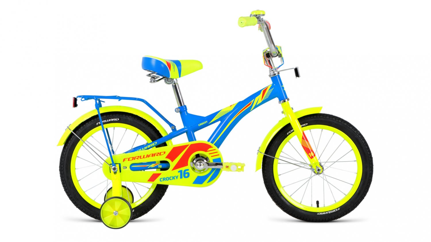 фото Детский велосипед forward crocky 16" 2019 (рост: 100-118 см, цвет: красный)