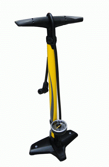 фото Насос велосипедный giyo, напольный, с манометром, высокого давления, max 160psi(11атм), двухходовой, gf5525