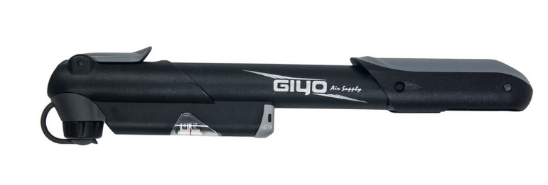 фото Насос велосипедный giyo, телескопический, с аналоговым манометром, max 120psi(8атм), универсальный, усиленный, gp63s