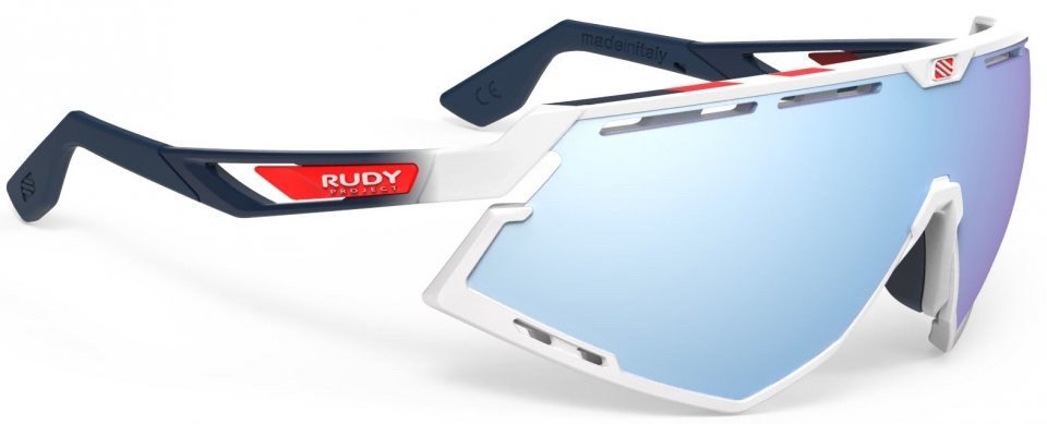 Очки велосипедные Rudy Project DEFENDER, White Gloss/Fade Blue - Multilaser Ice, SP526869-0020