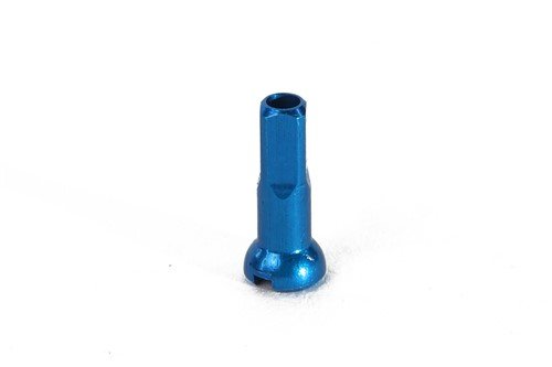 

Ниппель велосипедный HT, 2.0 x 16mm, алюминиевый, синий, JY-010BLUE