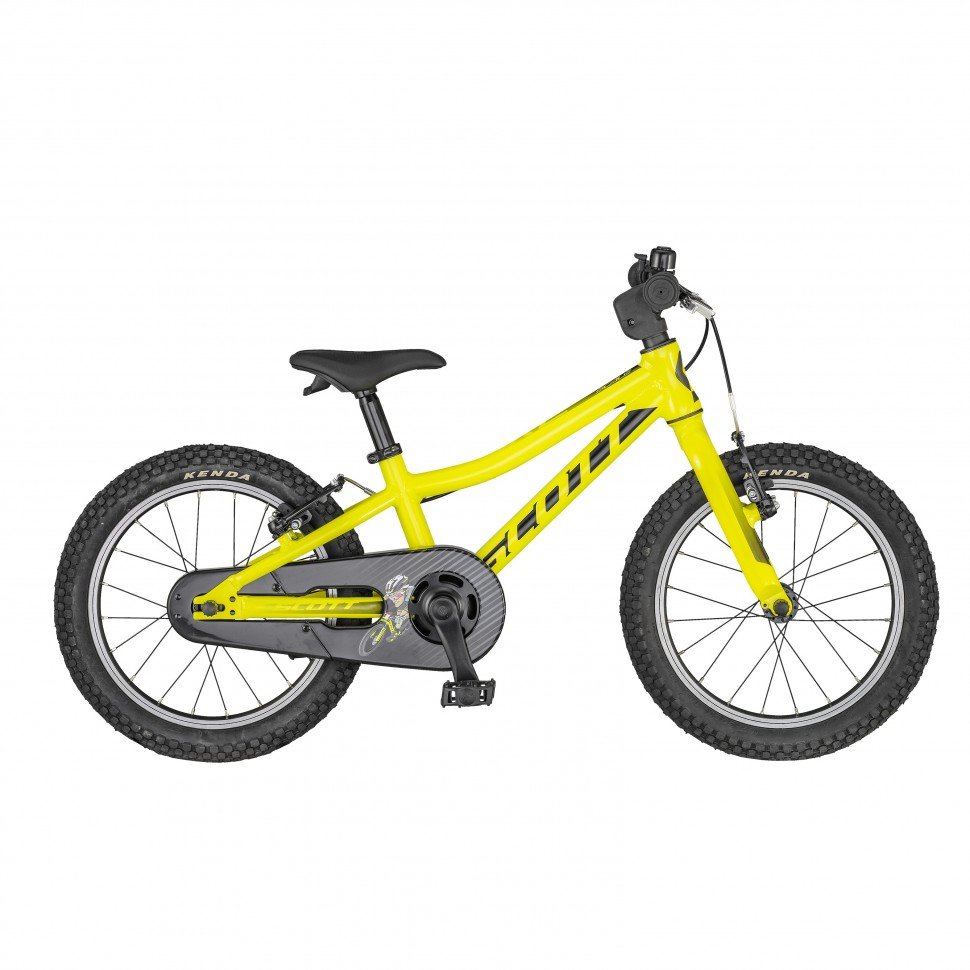 фото Детский велосипед scott scale 16" 2020 (рост: 95-125 см, цвет: желтый)