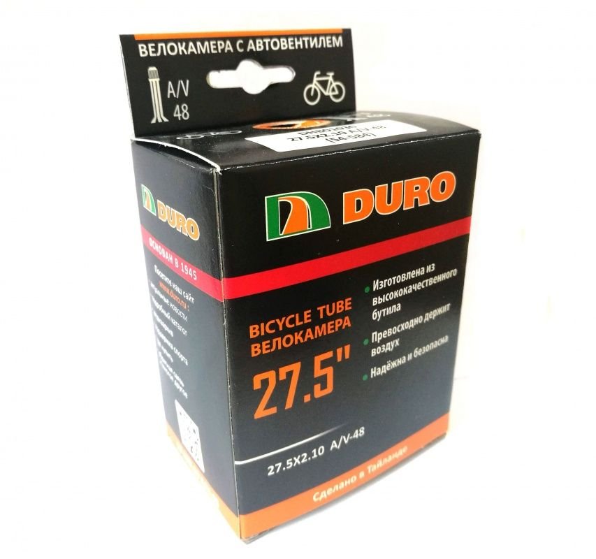 

Камера велосипедная DURO, 27,5x2,20/2,35, F/V 52мм, DHB01046