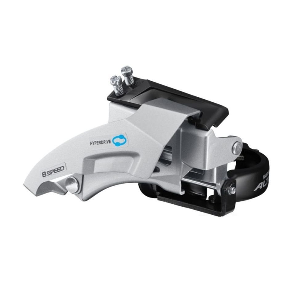 Передние переключатели  ВашВелосипед Переключатель Shimano Altus M315, передний, универсальная тяга, для 2x7/8, для 36T, CL:48,8/51,8 мм, EFDM315TSX4