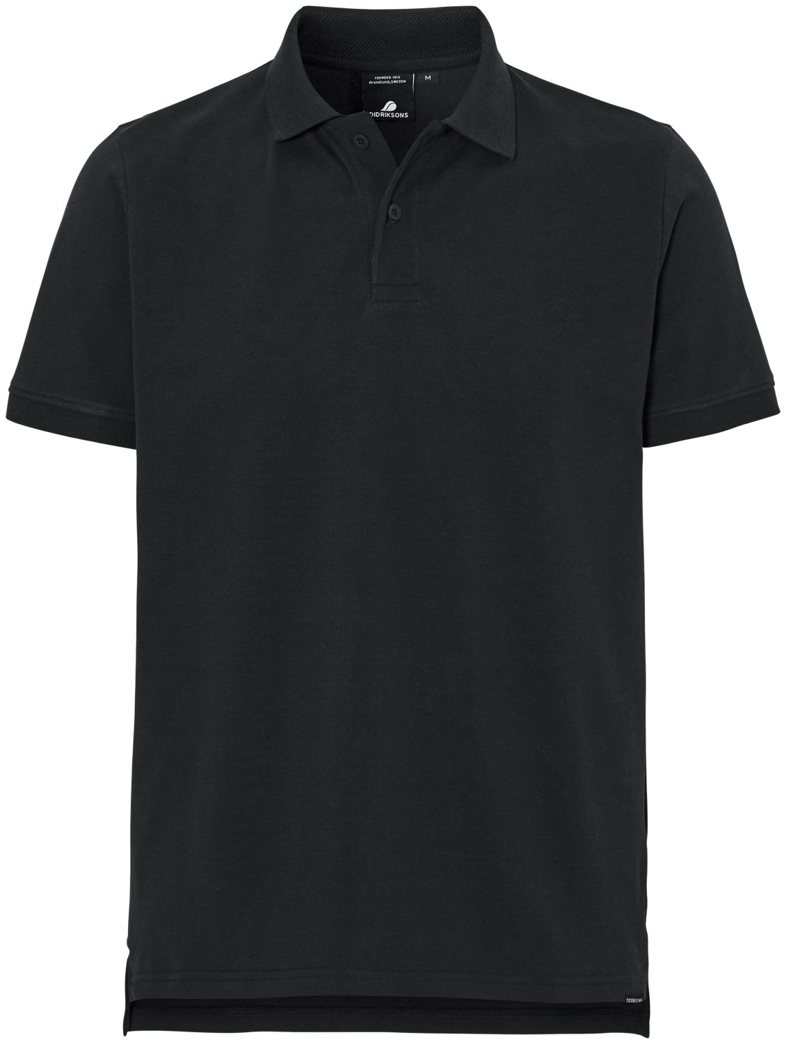   ВашВелосипед Футболка Didriksons VILLE MEN'S POLO, черный, 503055 (Размер: XS)