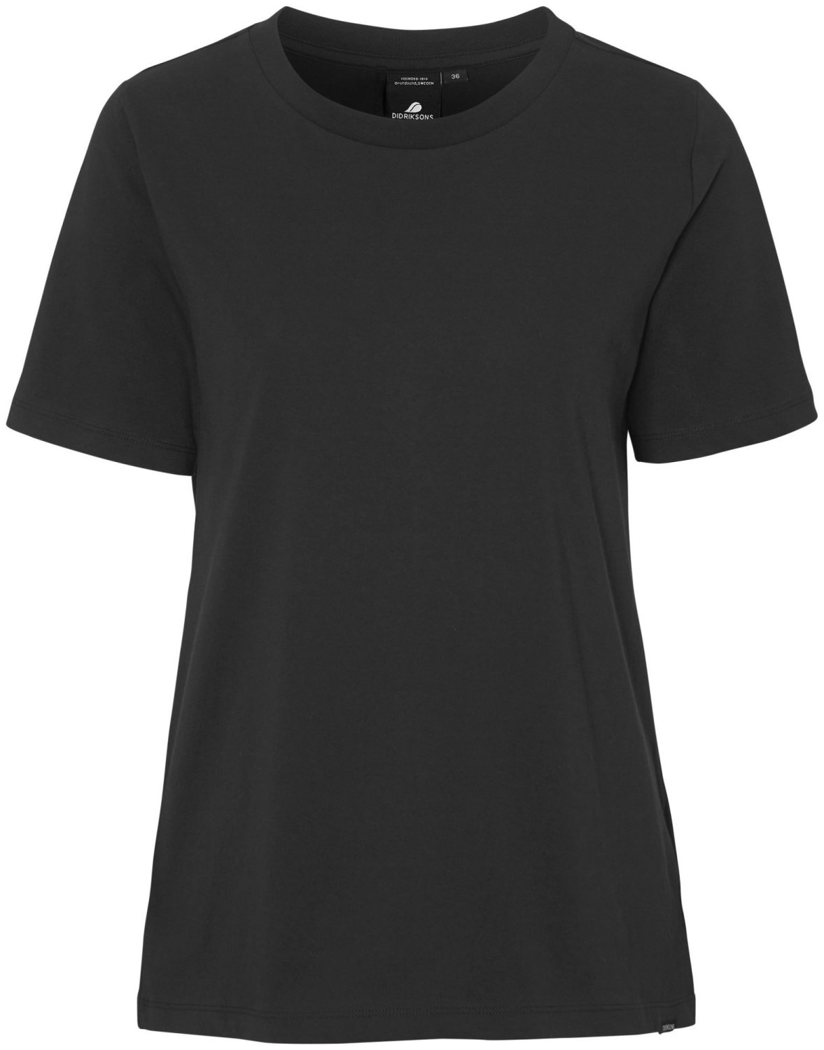   ВашВелосипед Футболка женская Didriksons UNNI WNS T-SHIRT, черный, 503051 (Размер: 42 )