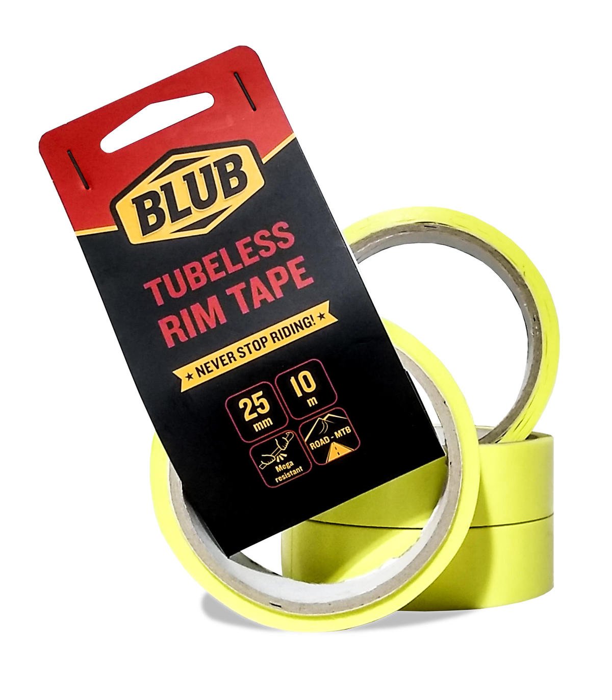 

Лента ободная бескамерная Blub Tubeless Rim Tape, 25mm x 10m, blubrimtape10m