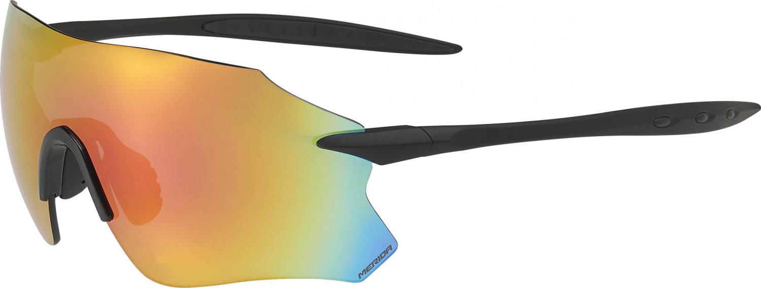 Очки велосипедные Merida Frameless Sunglasses, 25,8гр, Matt Black/Red, 2313001260
