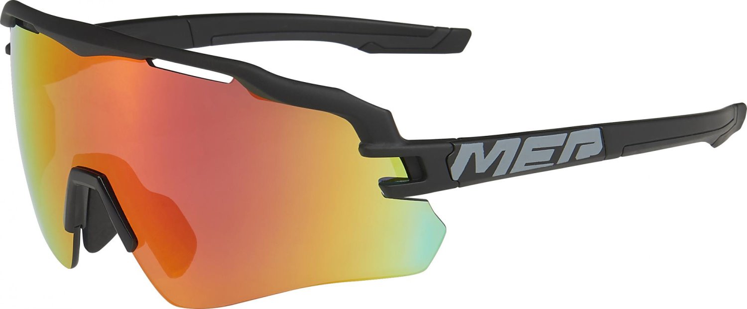 Очки велосипедные Merida Race Sunglasses, 35гр, Matt Black/Red, 2313001293