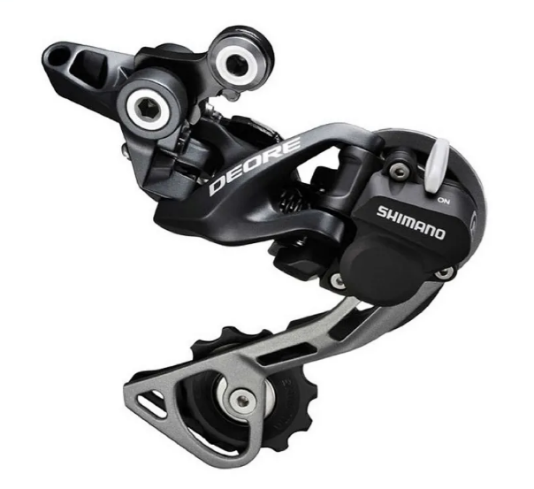 фото Переключатель задний shimano deore rd-m615, 10 скоростей, крепление (на болт) под петух, gs, 1rd210000093