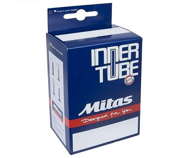 

Камера велосипедная MITAS C08, 27,5x2,10/2,50, бутил, Schrader (AV), ниппель 40 мм, Classic, BSC, 510300255111