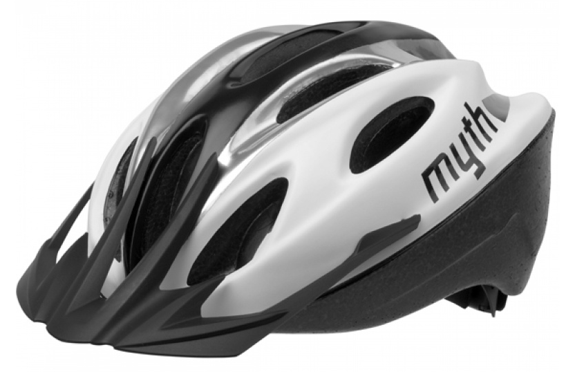 фото Шлем велосипедный polisport myth, white/silver (размер: м (обхват головы: 52-56 см))