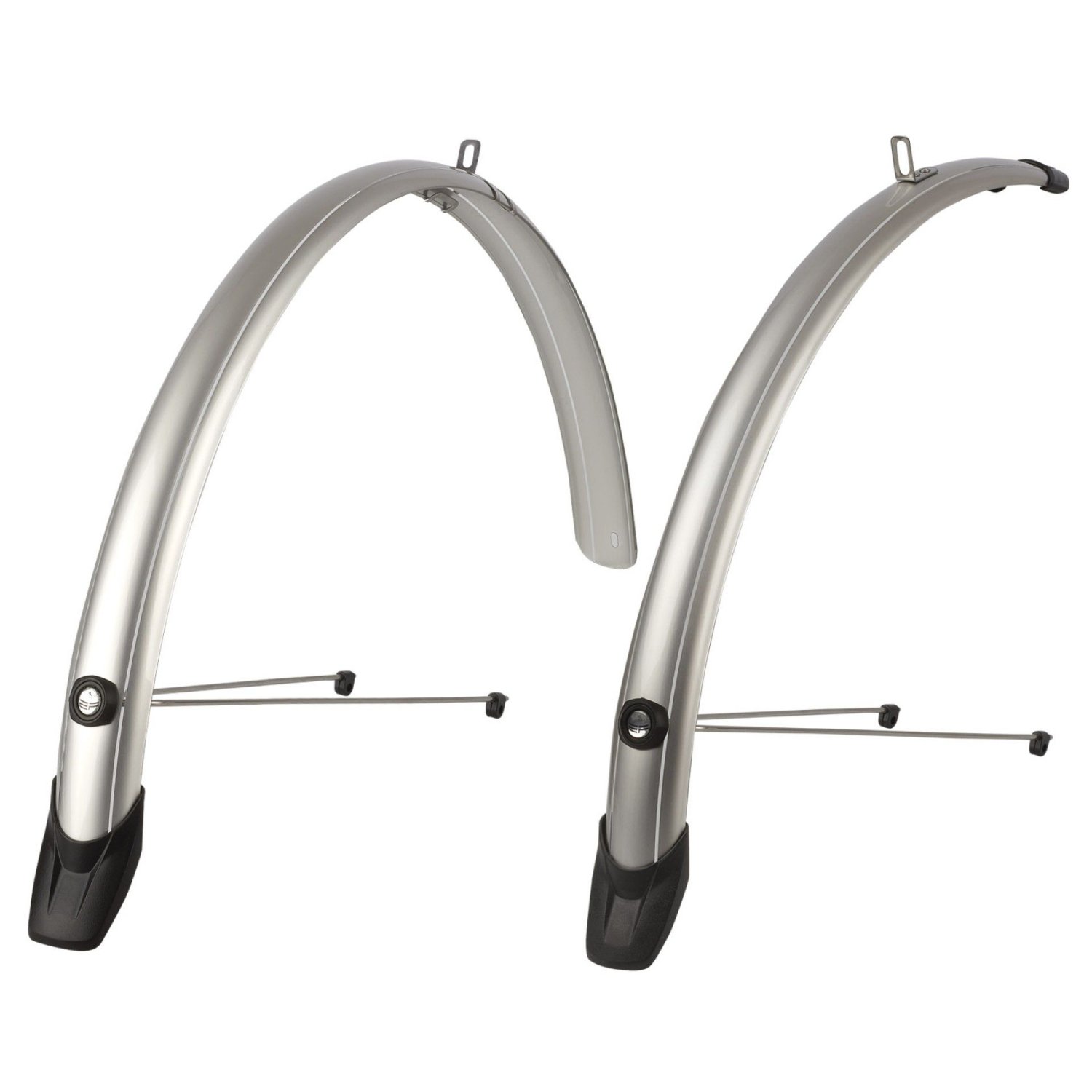 

Крылья велосипедные Polisport Towny, "/51мм, silver, PLS8628200002, Серебристый