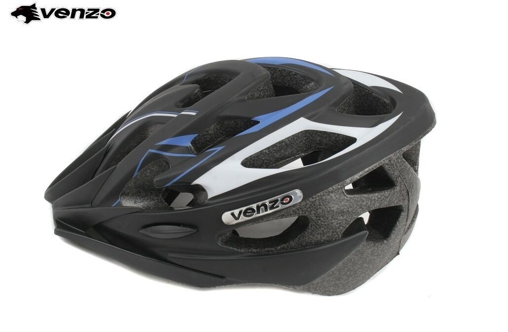 

Шлем велосипедный VENZO VZ20-008, взрослый, черный/синий (Размер: M