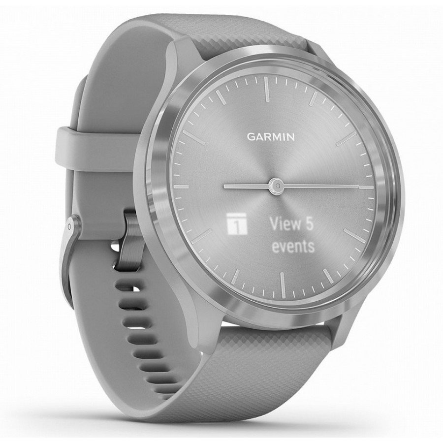 фото Смарт-часы garmin vivomove 3, s/e eu, silicone, silver, powder gray, 010-02239-20