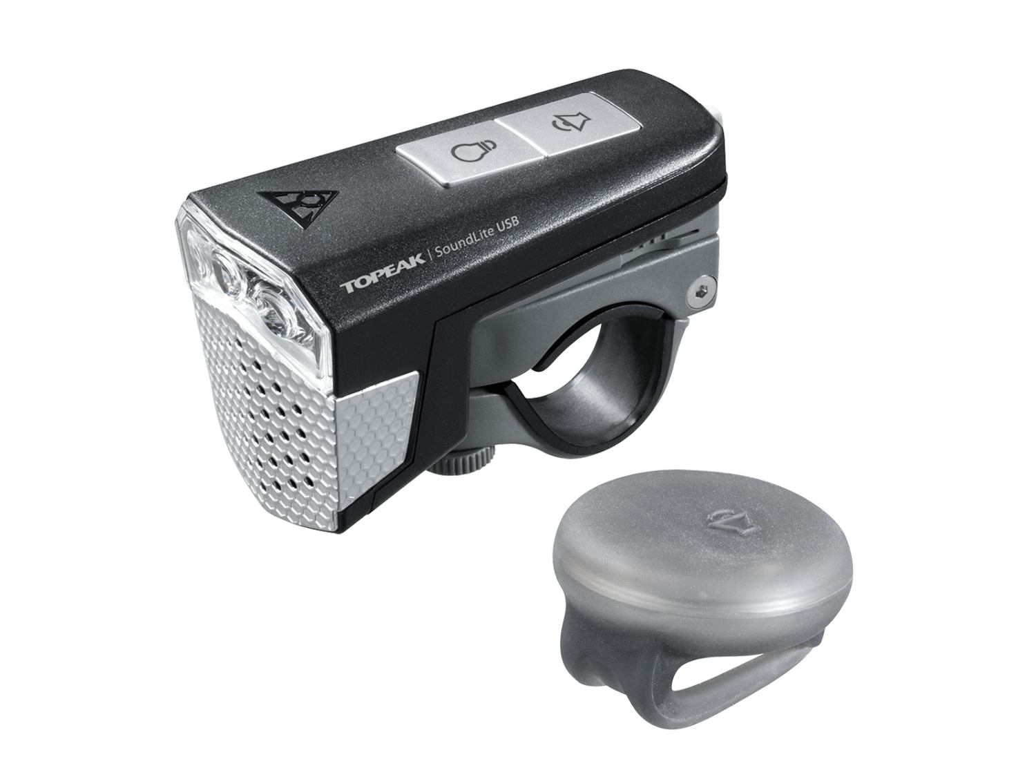 Фара велосипедная Topeak SoundLite USB, передняя, Black, TMS077B фара передняя sigma buster 2000 3 светодиода cree 2000лм освещаемая дистанция 200м 17000