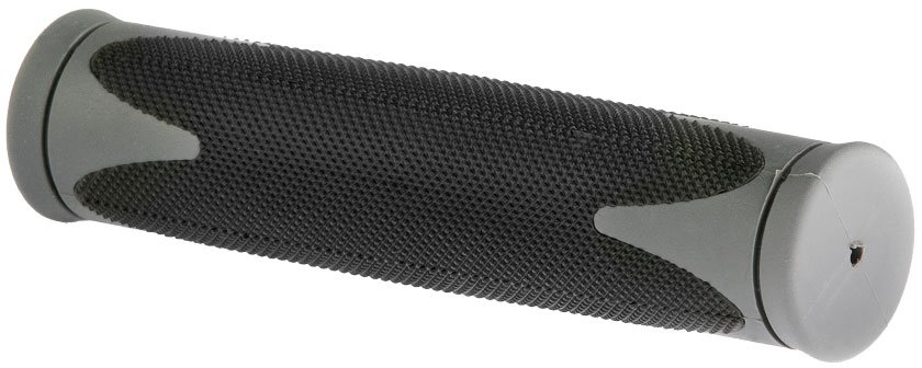 

Грипсы велосипедные VELO VLG-185D2, 130 мм, кратон, чёрно-серые, 150010
