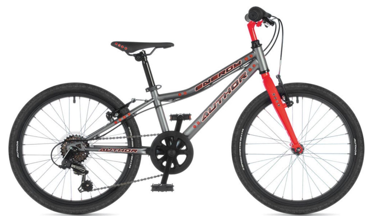 фото Детский велосипед author energy sx 20" 2021 (рама: 10" (рост: 115-135см), цвет: treasure silver // racing red)