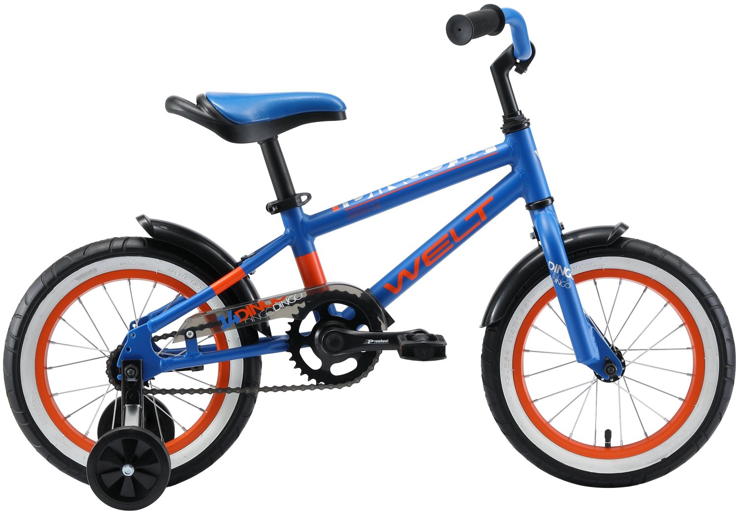фото Велосипед детский welt dingo 14" 2020 (возраст ребенка: 3-5 лет (рост до 115 см), цвет: сине-оранжевый)